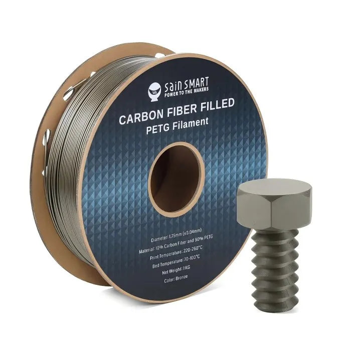 Musta hiilikuitu PETG-lanka 1,75 mm 1 kg