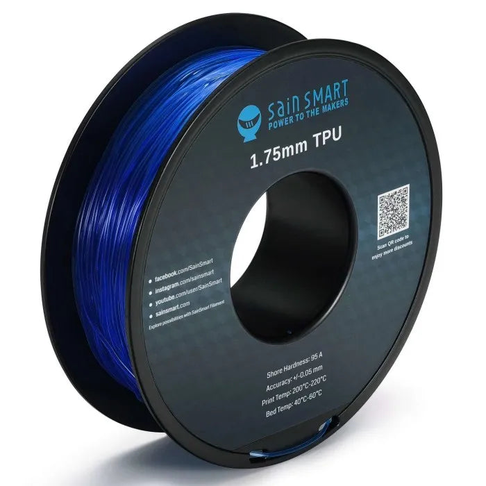 Genmitsu Blue TPU Flexible Filament 1.75mm 0.8kg/1.76lb