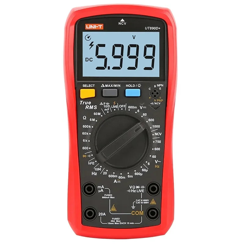 Uni-trend Högprecisions Helautomatisk Intelligent Digital Multimeter UT890D+