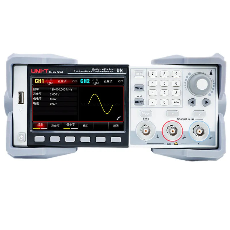 Uni-trend Dual-channel Arbitrary Waveform Generator 120MHz 16bit 1.25GSa/s UTG2122X
