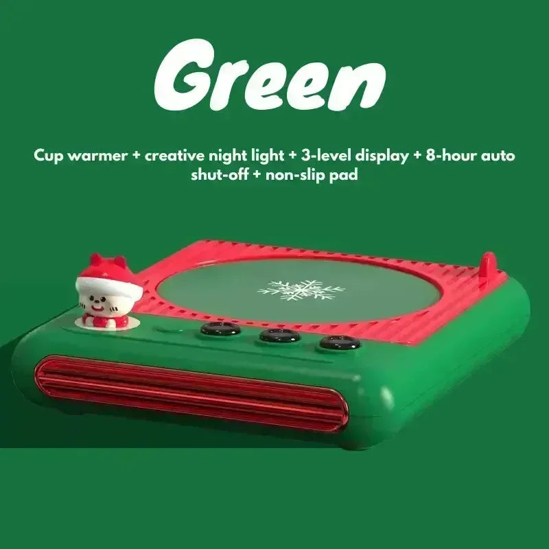 Dessous de verre chauffants de Noël Chaleur festive et confort pratique