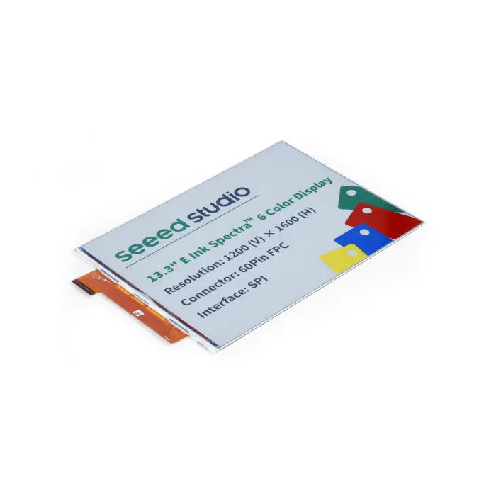 Seeed Studio 13.3 inch spectra™ 6 E-Ink / ePaper Display with 1200x1600 Pixels