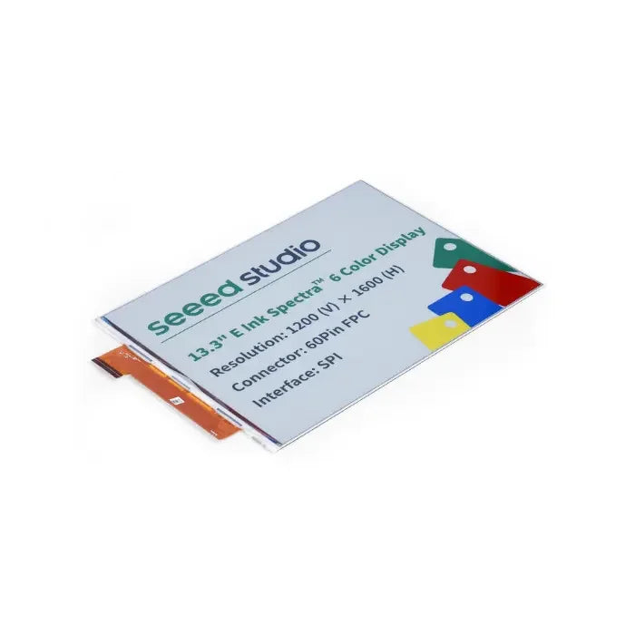 Seeed Studio 13.3 inch spectra™ 6 E-Ink / ePaper Display with 1200x1600 Pixels