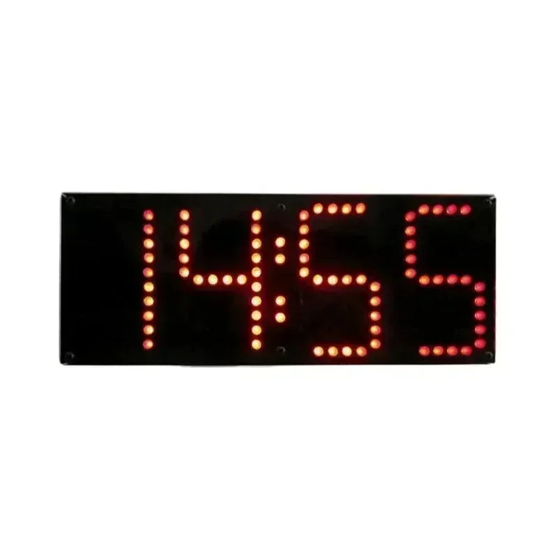 Kit de bricolage d'horloge télécommandée grand écran (télécommande enfichable à affichage rouge)