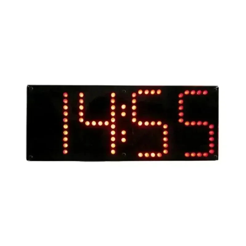 Suuren näytön kauko-ohjattava kello DIY-sarja (punainen näyttö, pistokekauko-ohjain)