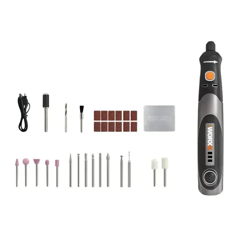 Worx 4V rotatif WX750 sans fil Mini perceuse gravure meulage polisseuse