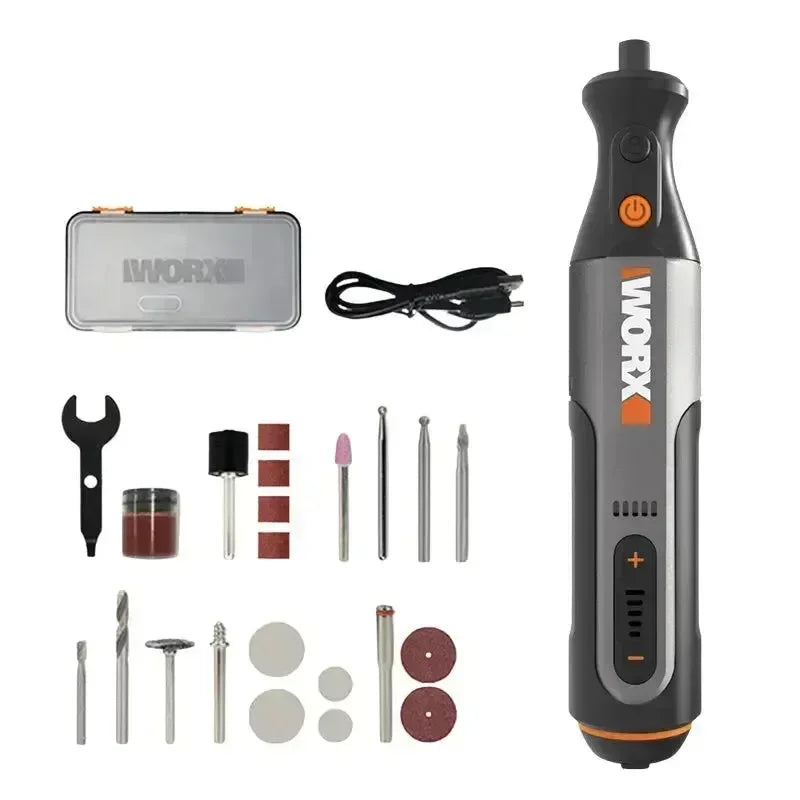 Worx 8V outil rotatif WX106 Mini perceuse sans fil gravure meulage polisseuse