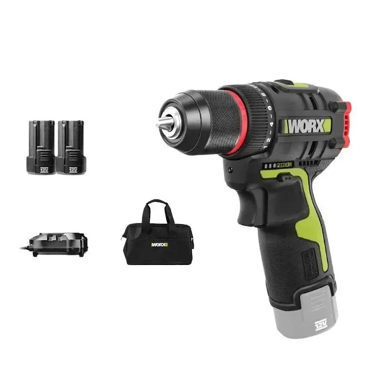 WORX WU130X kahdella akulla johdoton sähköpora 12V 40Nm