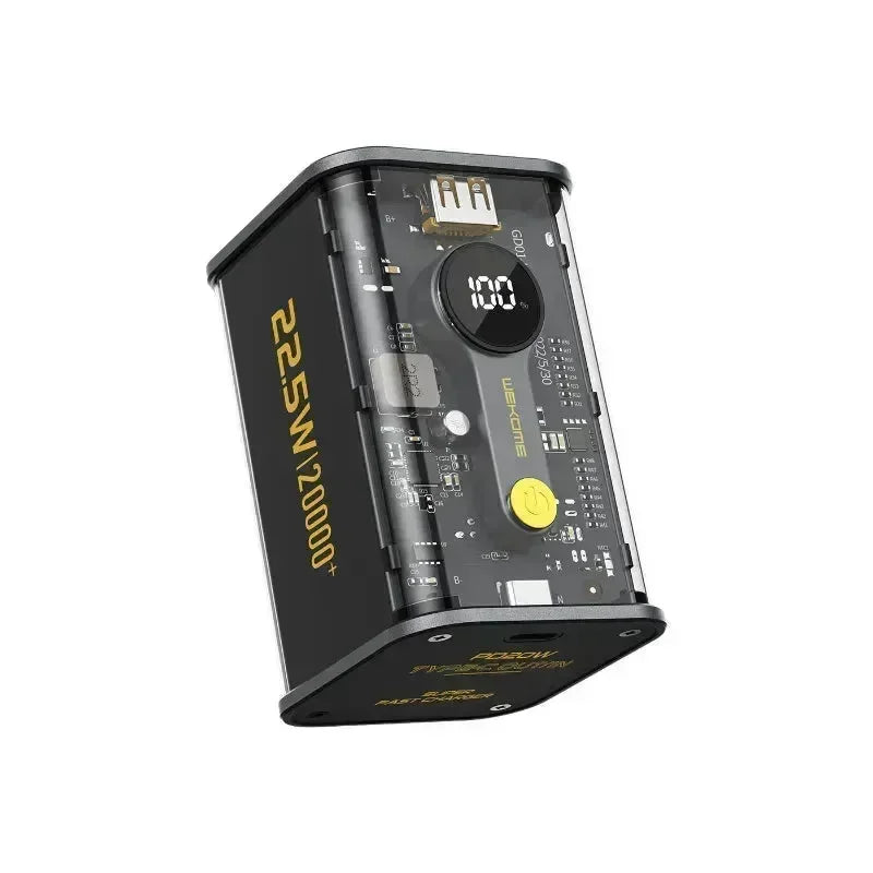 WEKOME Power Bank trasparente 20000mAh 22,5W