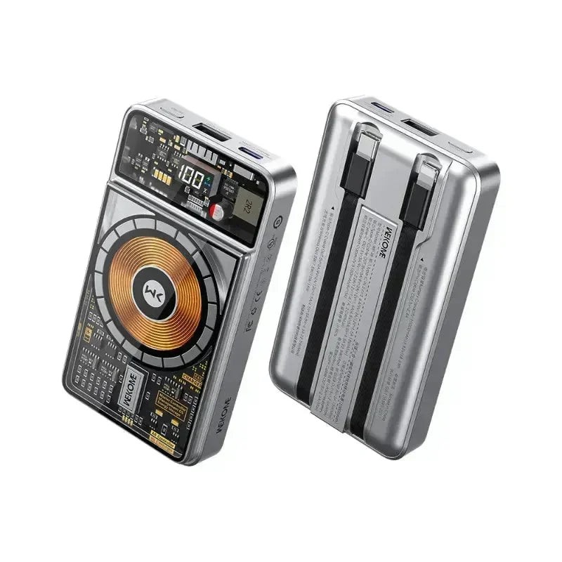 WEKOME Power Bank magnetico 3 in 1 10000 mAh con cavo 22,5 W