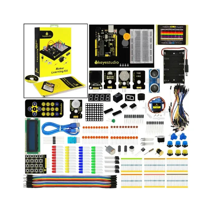 Kit de inicio KeyeStudio Maker para proyecto Arduino con caja de regalo