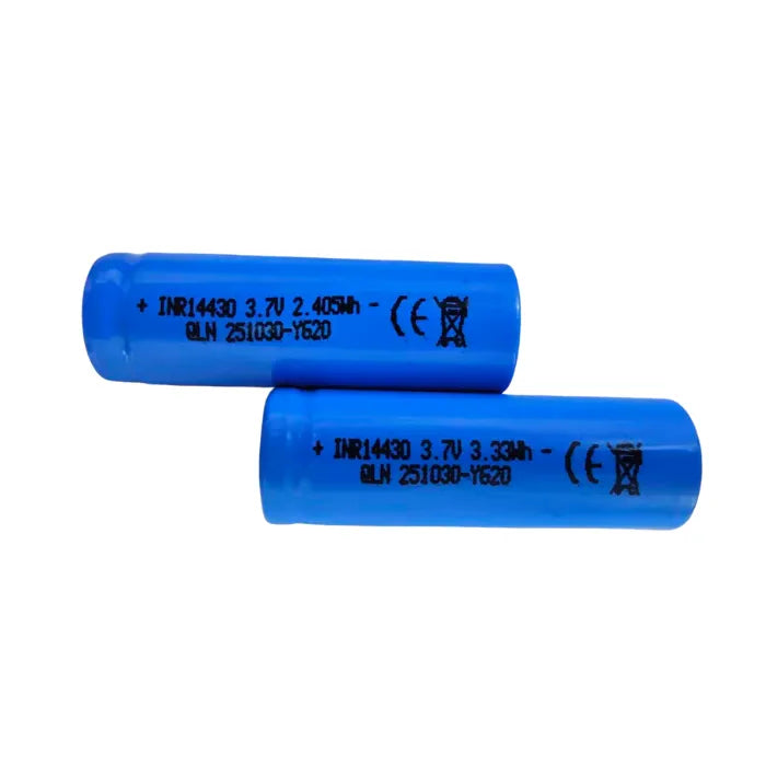 OpenELAB 2-pack INR 14430 akku 650mAh 3.7V Max 3C lähtöteho