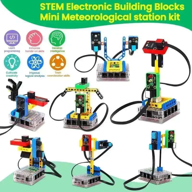 Kit Mini Estación Meteorológica Electrónica STEM Kidsbits de KeyeStudio Pico