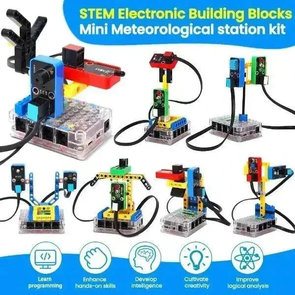Kit de estación meteorológica electrónica mini STEM Kidsbits de KeyeStudio ESP32