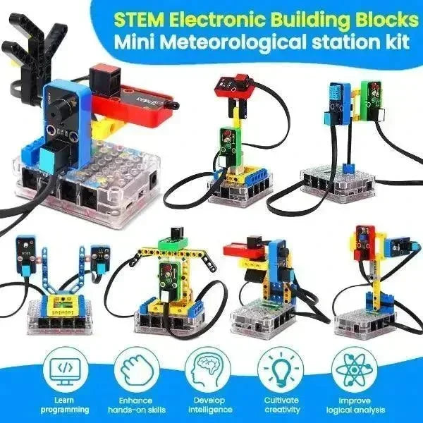 Zestaw elektronicznej mini stacji meteorologicznej STEM KeyeStudio Kidsbits ESP32