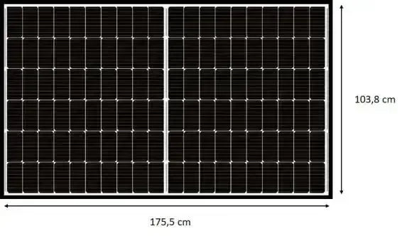 SunLit Austa Solarmodul 380 Watt AU380-30V-MH