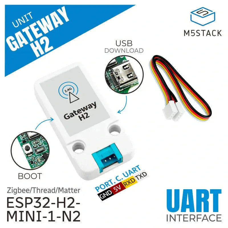 M5Stack ESP32-H2 Thread/Zigbee brána