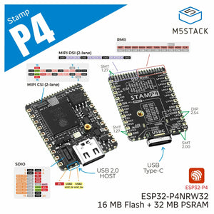 M5Stack M5Stamp ESP32P4 Module view 2