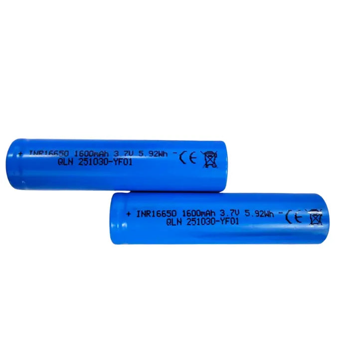 OpenELAB 2-Pack INR 16650 Akku 1600mAh 3.7V Max 5C Teho