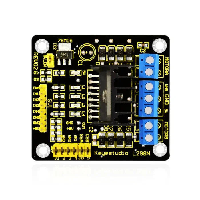 KeyeStudio L298N Shield Dobbelt H-Bro DC Stepper Drive Board Modul
