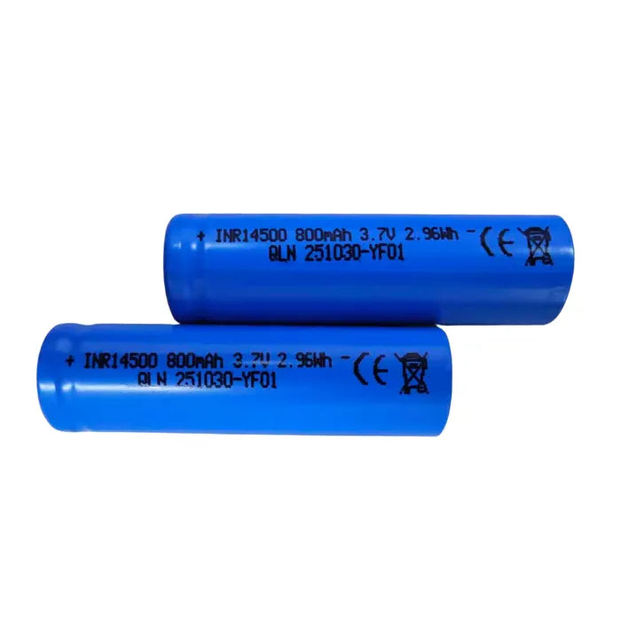 OpenELAB 2-pack INR 14500 paristo 800mAh 3.7V Max 5C ulostulo