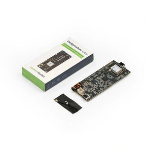 Seeed Studio ReSpeaker Lite Voice Assistant Kit package and product image