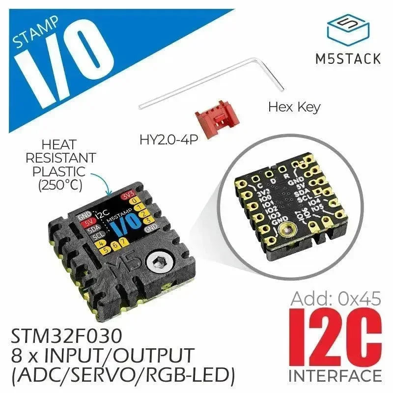 M5Stamp Extend I/O-modul (STM32F0)