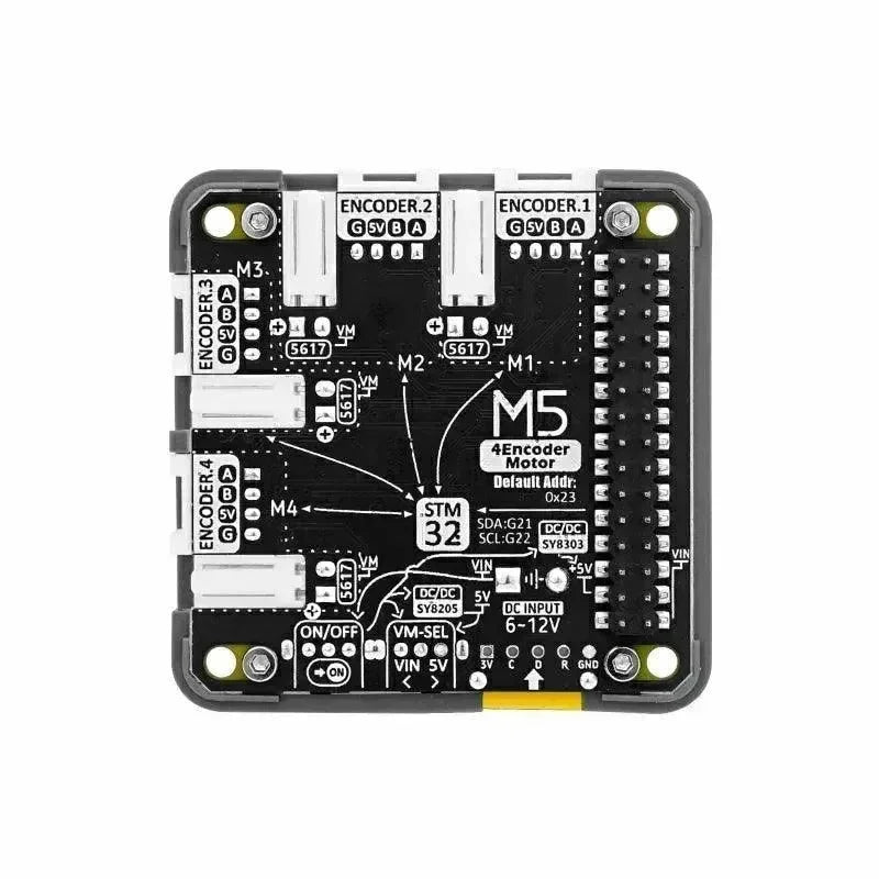 M5stack 4kanálový modul ovladače motoru s enkodérem