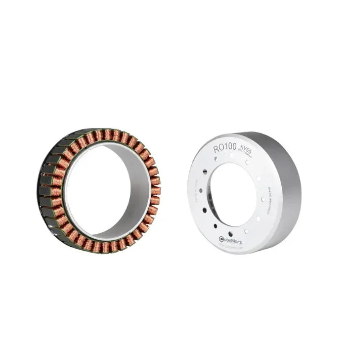 CubeMars RO100 KV55 Moteur BLDC sans balais à rotor externe sans noyau série RO Hall