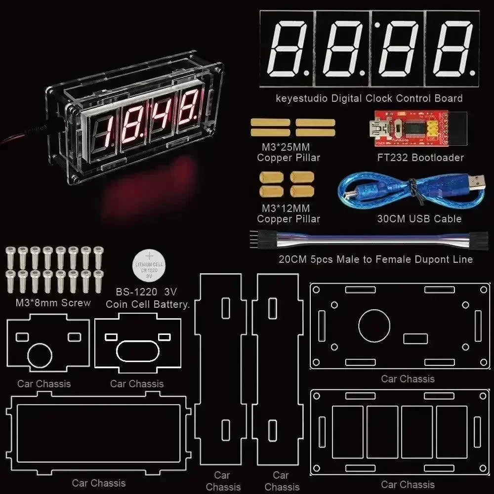 Keyestudio Electronic Smart Clock Kit for Arduino - OpenELAB
