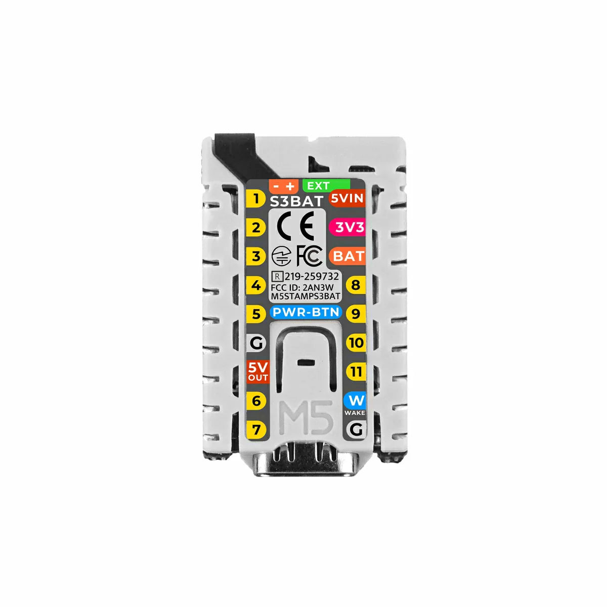 Módulo M5Stack M5StampS3 BAT con Conector de Batería