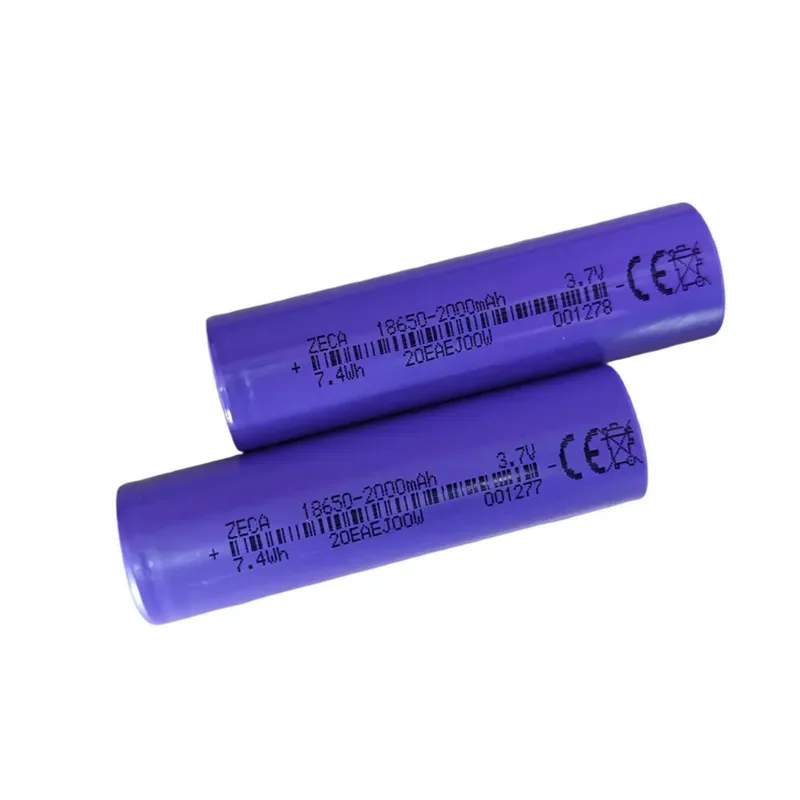 OpenELAB Pack de 2 Batteries INR 18650 2000mAh 3,7V Sortie Max 2A