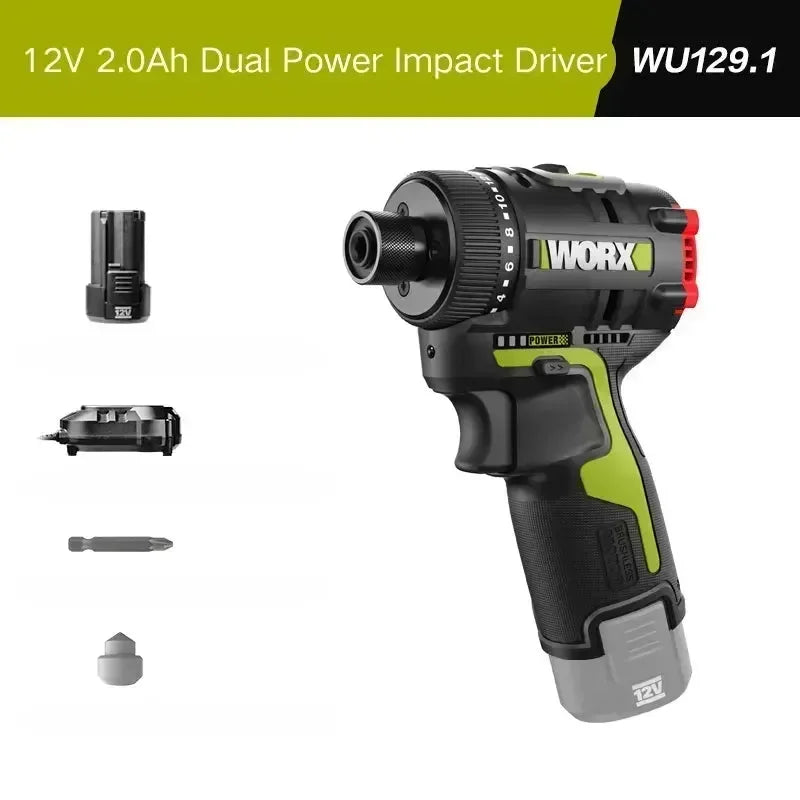 Worx WU129 Langaton iskuporakone litiumakulla