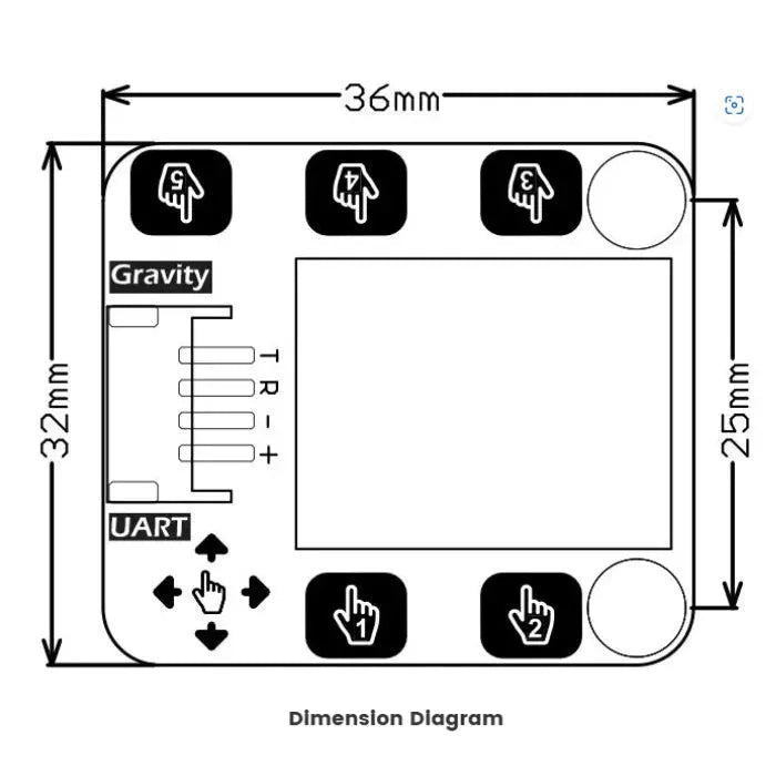 Gravity: Gesture & Touch Sensor (UART, 7 Gestures, 0~30cm)-4