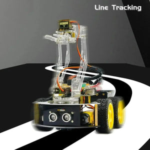 Keyestudio 4WD Mechanical Arm Robot Smart Car for Arduino - OpenELAB