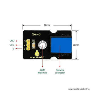Keyestudio EASY PLUG Servo Module and Micro Servo - OpenELAB
