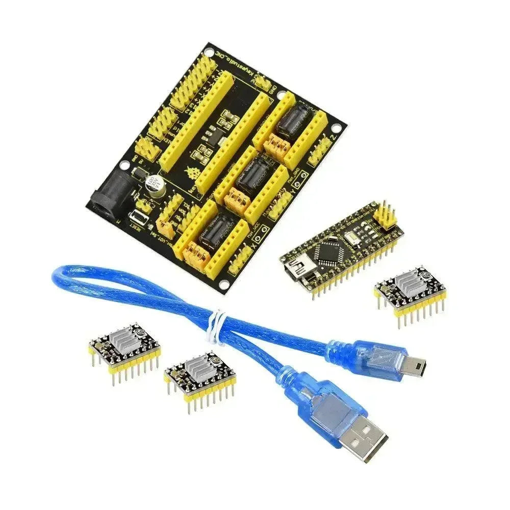 KeyeStudio 3 pezzi driver A4988 Nano CH340 per Arduino CNC GRBL