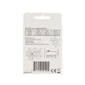 KST BLS159 Low Profile Brushless HV Digital Servo 15Kgf.cm 0.11sec 60°-3