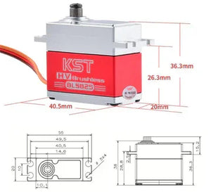 KST BLS825 V8.0 Brushless HV Metal Case Servo 35kg.cm 0.11sec 60°-4
