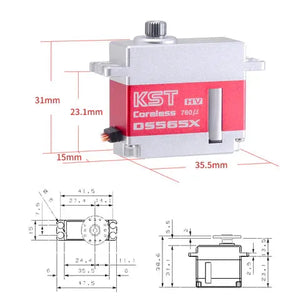 KST DS565X 8.4V HV Digital Metal Gear Tail Servo 6.0Kgf.cm 0.04sec-6