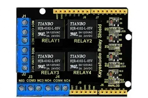 Keyestudio 4 channel 5V Relay Shield module for Arduino UNO R3 - OpenELAB