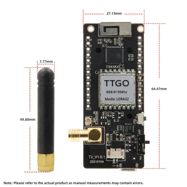 LILYGO LoRa32 V2.1 ESP32 433/868/915MHZ 0.96 Inch OLED WIFI SD Card-6