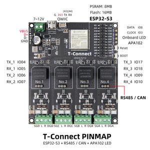 LILYGO T-Connect S3 2.4Ghz Wi-Fi BLE5 RS485 CAN Dev Board-8