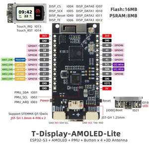 LILYGO T-Display AMOLED Lite Touch AMOLED Dev Board-7
