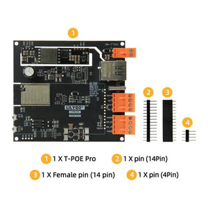 LILYGO T-POE Pro Efficient Dev Board for PoE Power & Wireless-8