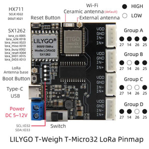 LILYGO T-Weigh LoRa SX1262 Wireless Module-5