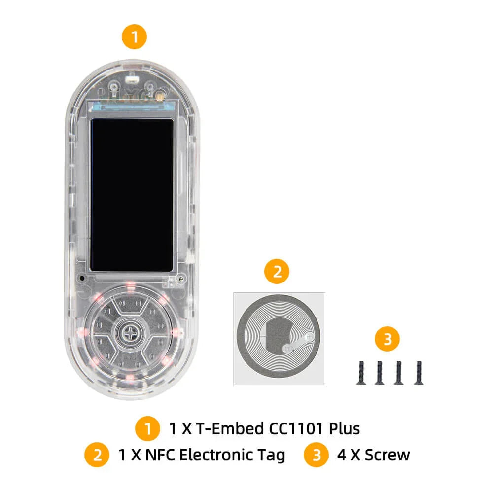LILYGO T‑Embed CC1101 Plus ESP32‑S3 LoRa NFC/RFID Wireless Lab Board-7