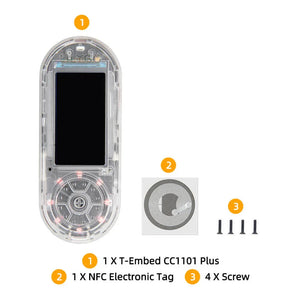 LILYGO T‑Embed CC1101 Plus ESP32‑S3 LoRa NFC/RFID Wireless Lab Board-7