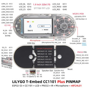 LILYGO T‑Embed CC1101 Plus ESP32‑S3 LoRa NFC/RFID Wireless Lab Board-8