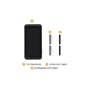 LILYGO T‑Pico RP2040 with Wi‑Fi, BLE & Touch LCD for Creative IoT-8